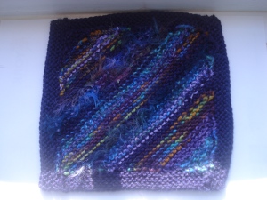...and our first knitted patch too!