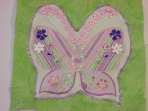 Sparkly applique butterfly