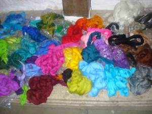 Deborah's fibres for feltmaking - really, how could you NOT want to create something?!