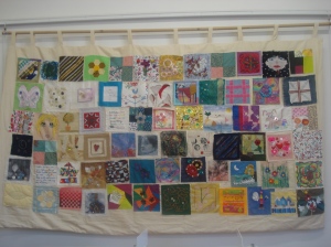 The finished Inspirations Quilt! Well, one side of it anyway......!