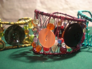 Mixed Media Bracelets made at the 2010 workshops